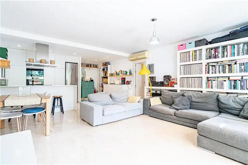 Sala de estar de Piso en venta en Calvià con Aire acondicionado, Terraza y Piscina comunitaria