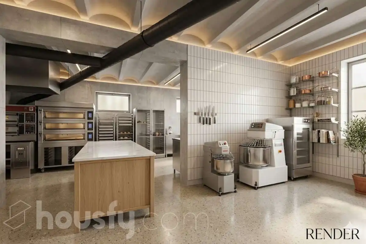Kitchen of Commercial properties for sale in Barcelona  with Air Conditioner and Furnished