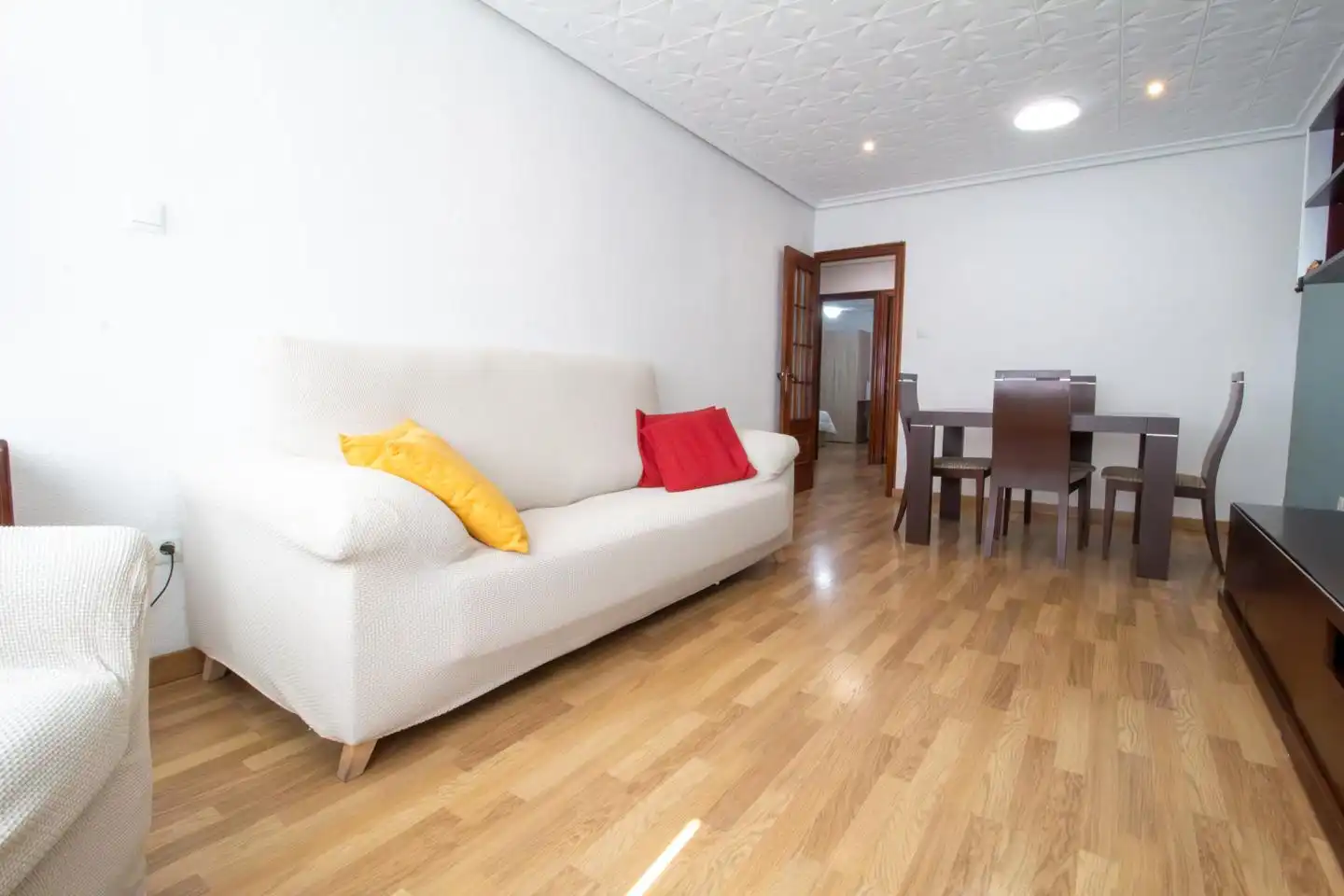 Living room of Flat for rent in Valencia  with Air Conditioner and Furnished