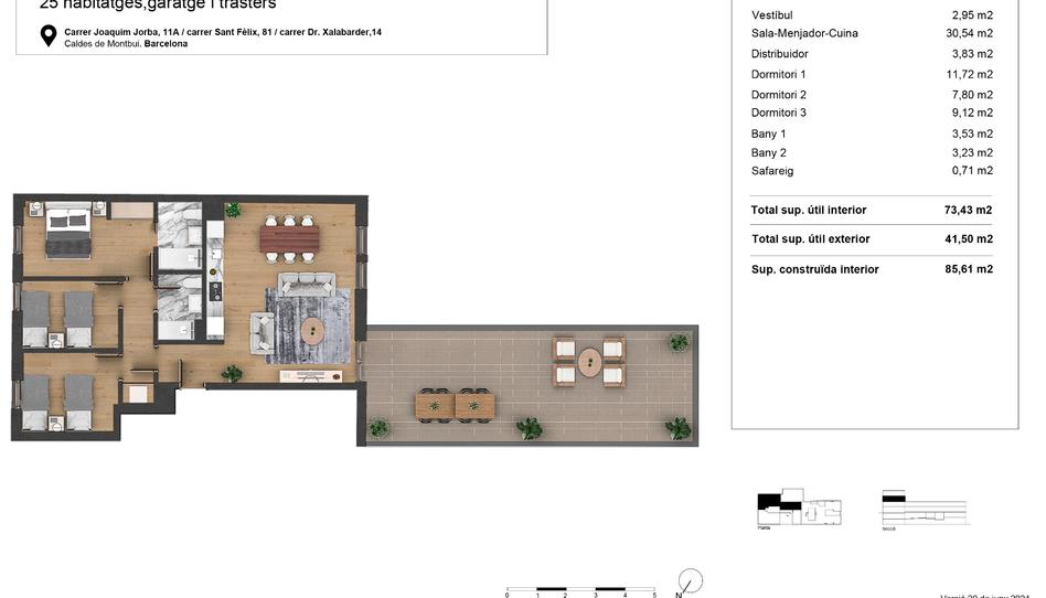 Foto 1 de Pis en venda a Carrer Doctor Xalabarder, 14, Caldes de Montbui, Barcelona