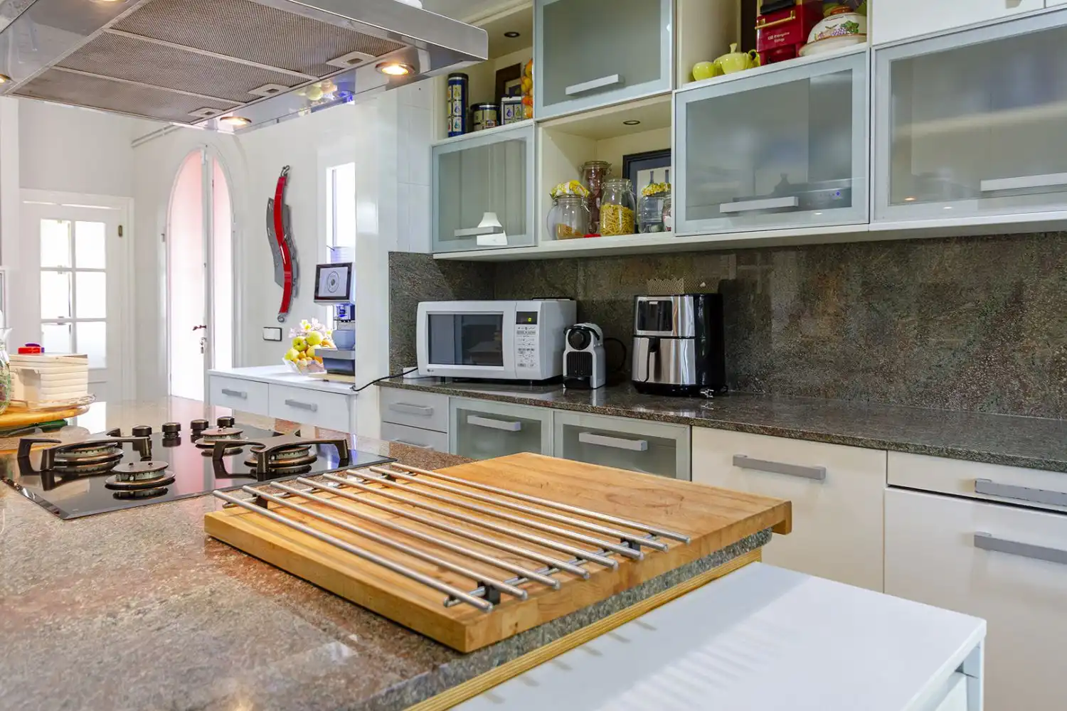 Kitchen of Houses for sale in Sant Martí Sarroca  with Air Conditioner, Heating and Terrace