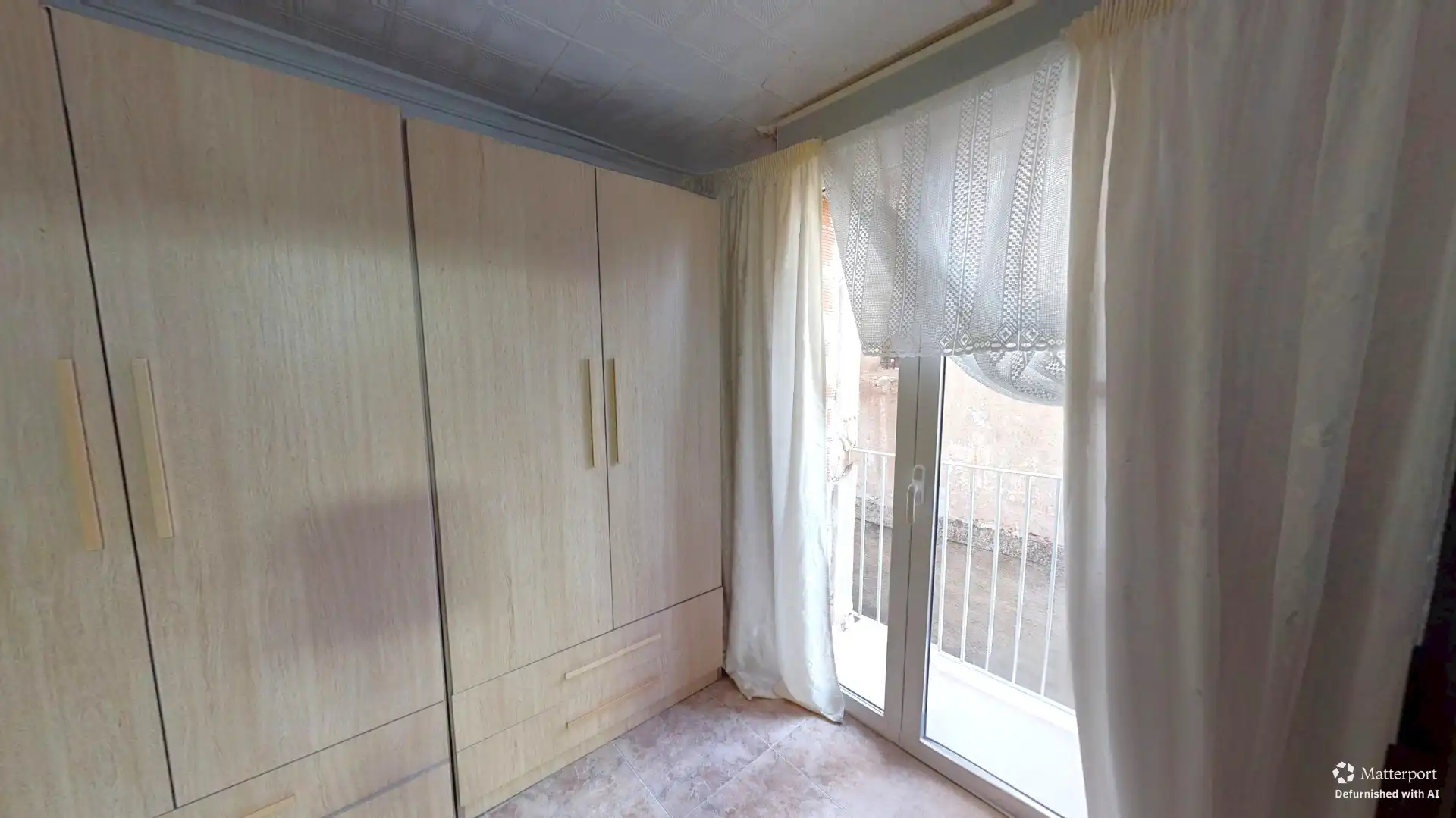 Schlafzimmer von Einfamilien-Reihenhaus zum Verkauf in Onil mit Klimaanlage und Balkon