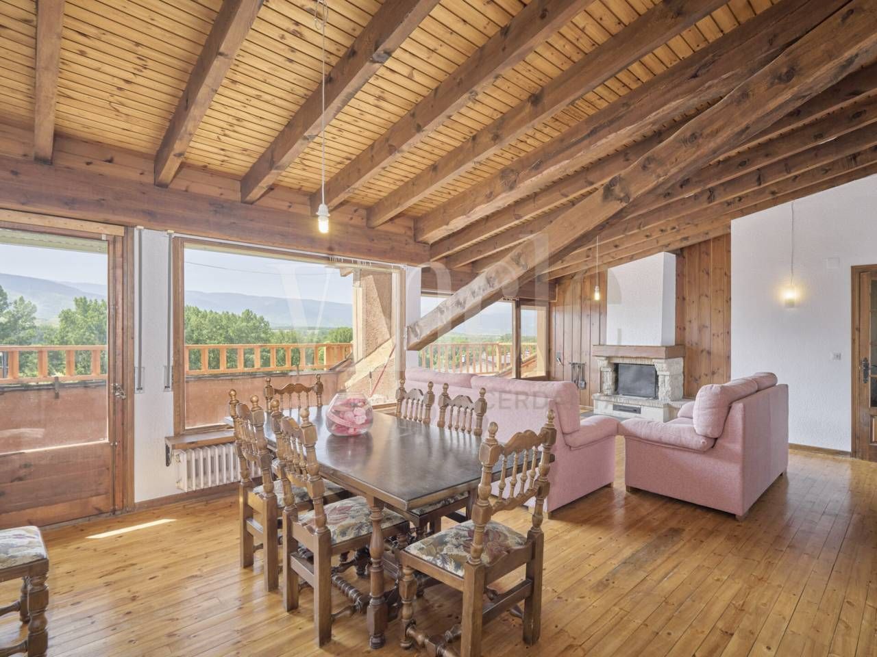 Dining room of Apartment for sale in Llívia  with Parquet flooring, Terrace and Storage room