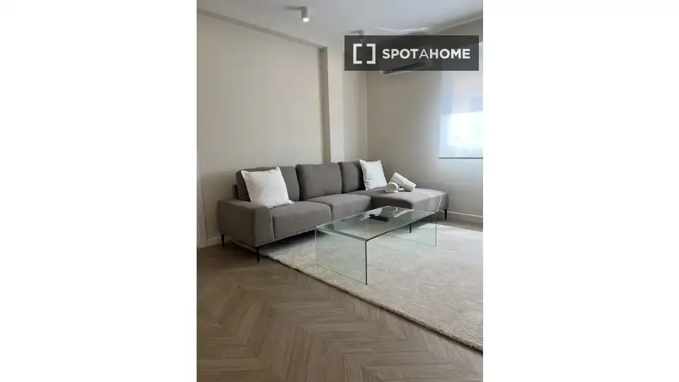 Sala de estar de Piso de alquiler en Burjassot con Aire acondicionado, Calefacción y Amueblado
