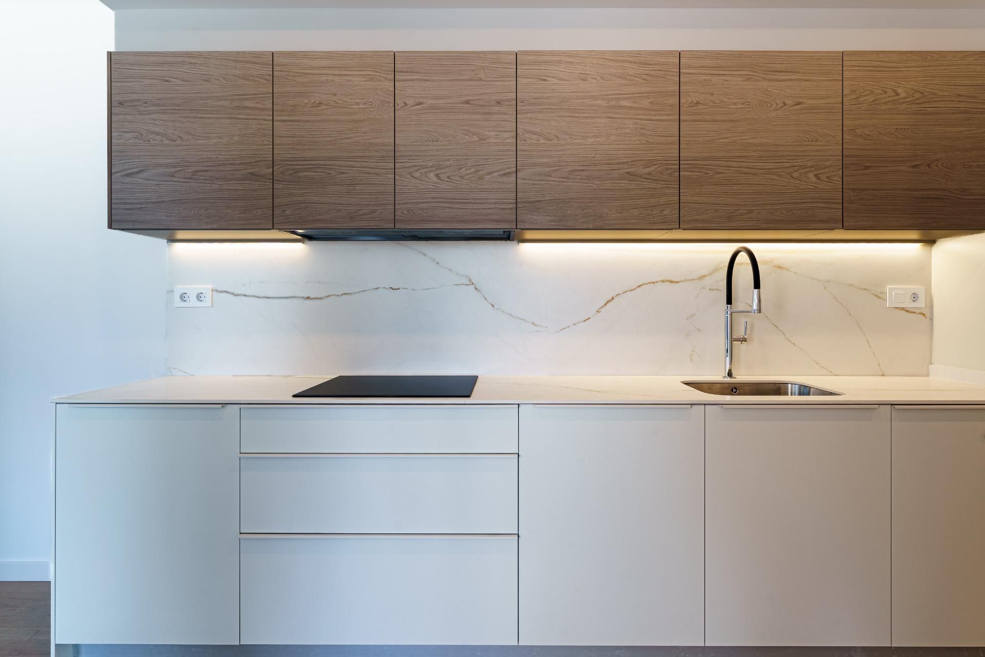 Kitchen of Flat for sale in Rubí  with Air Conditioner, Parquet flooring and Terrace