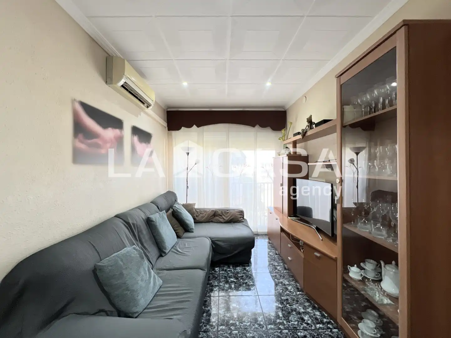 Wohnzimmer von Wohnung zum Verkauf in Badalona mit Heizung