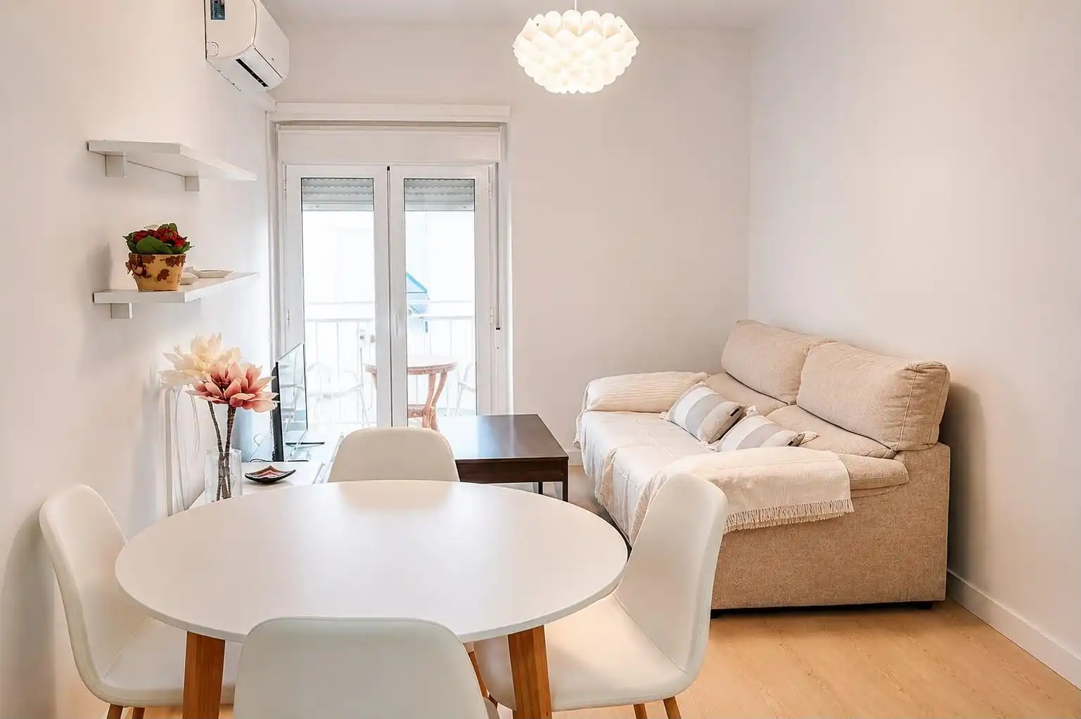 Living room of Apartments for rent in San Pedro del Pinatar  with Air Conditioner, Furnished and Washing machine