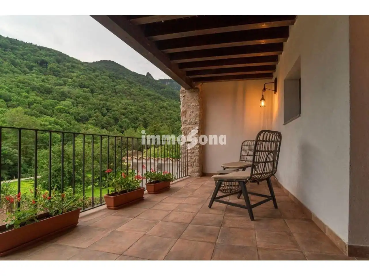 Terrace of Houses for sale in La Vall d'en Bas  with Heating, Private garden and Terrace