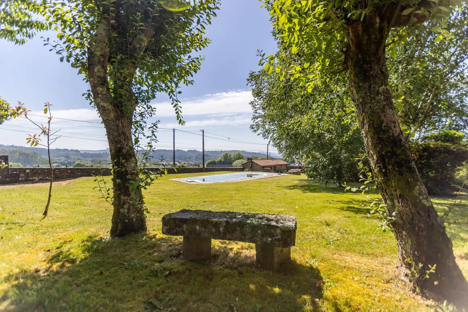 Jardín de Casa o chalet en venta en O Pino  con Calefacción, Jardín privado y Terraza