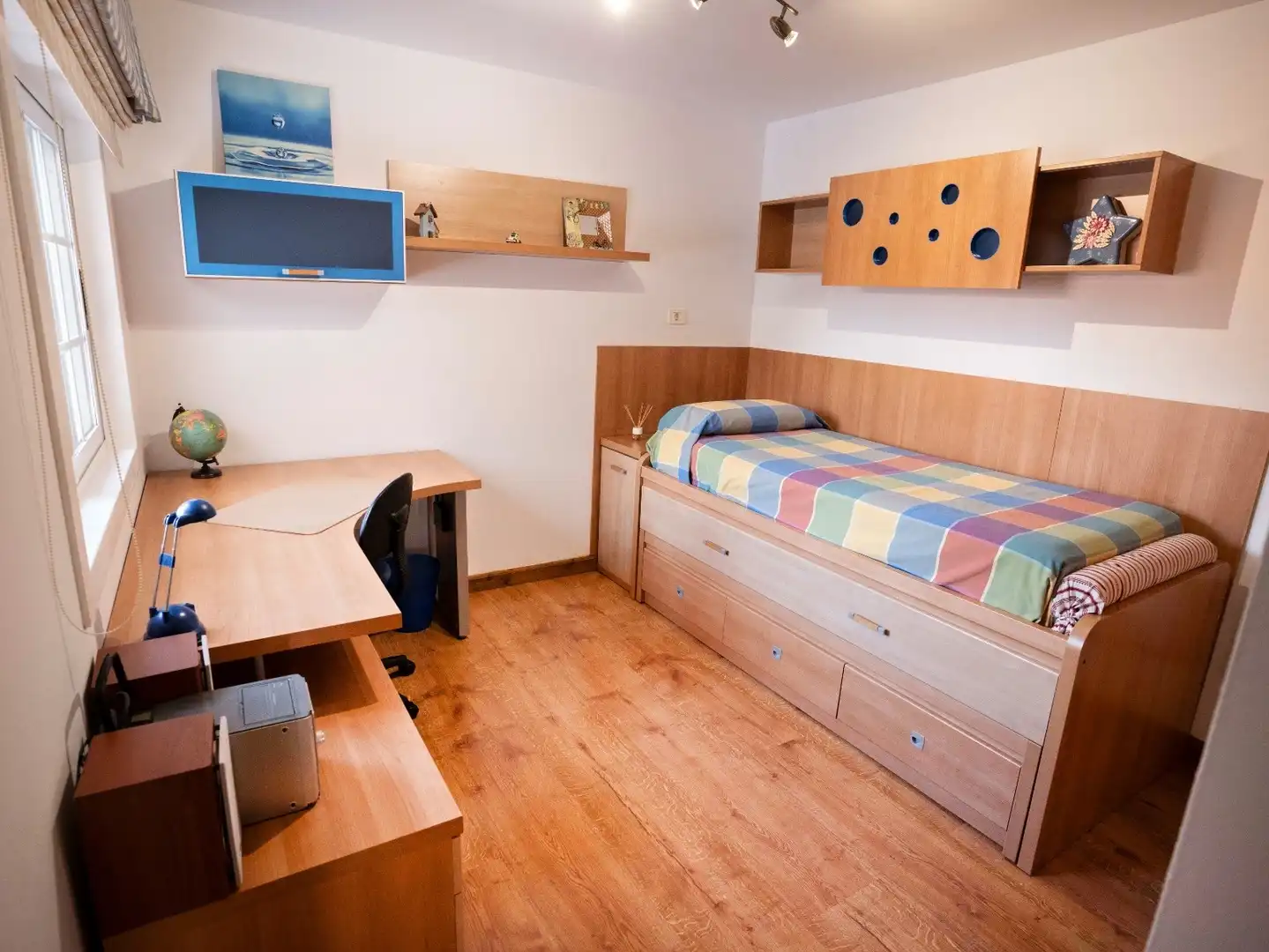 Bedroom of Detached homes for sale in San Cristóbal de la Laguna  with Parquet flooring, Terrace and Furnished