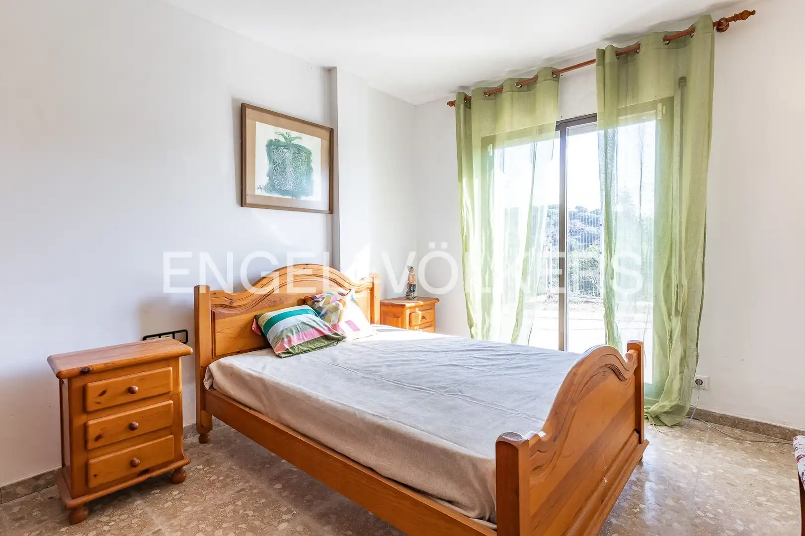 Bedroom of Houses for rent in Caldes d'Estrac  with Air Conditioner, Heating and Private garden