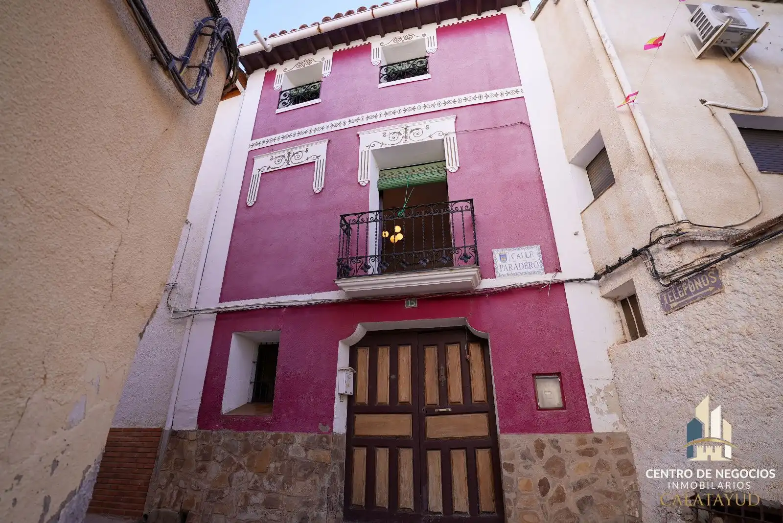 Vista exterior de Casa o chalet en venta en Munébrega con Jardín privado, Terraza y Amueblado