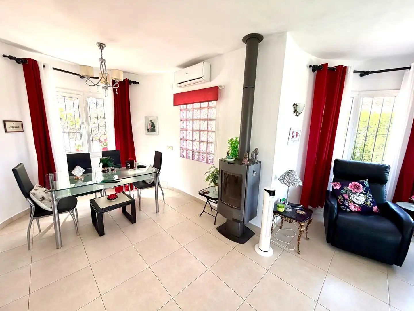 Sala de estar de Casa o chalet en venta en Moraira con Aire acondicionado