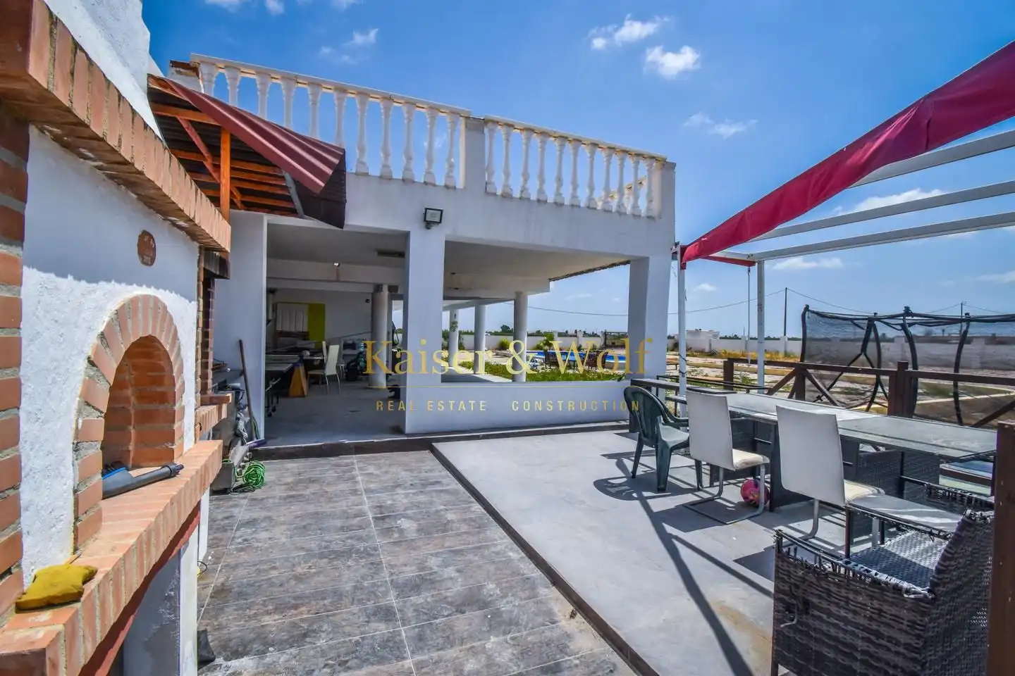Terraza de Finca rústica en venta en Crevillent con Jardín privado, Terraza y Piscina