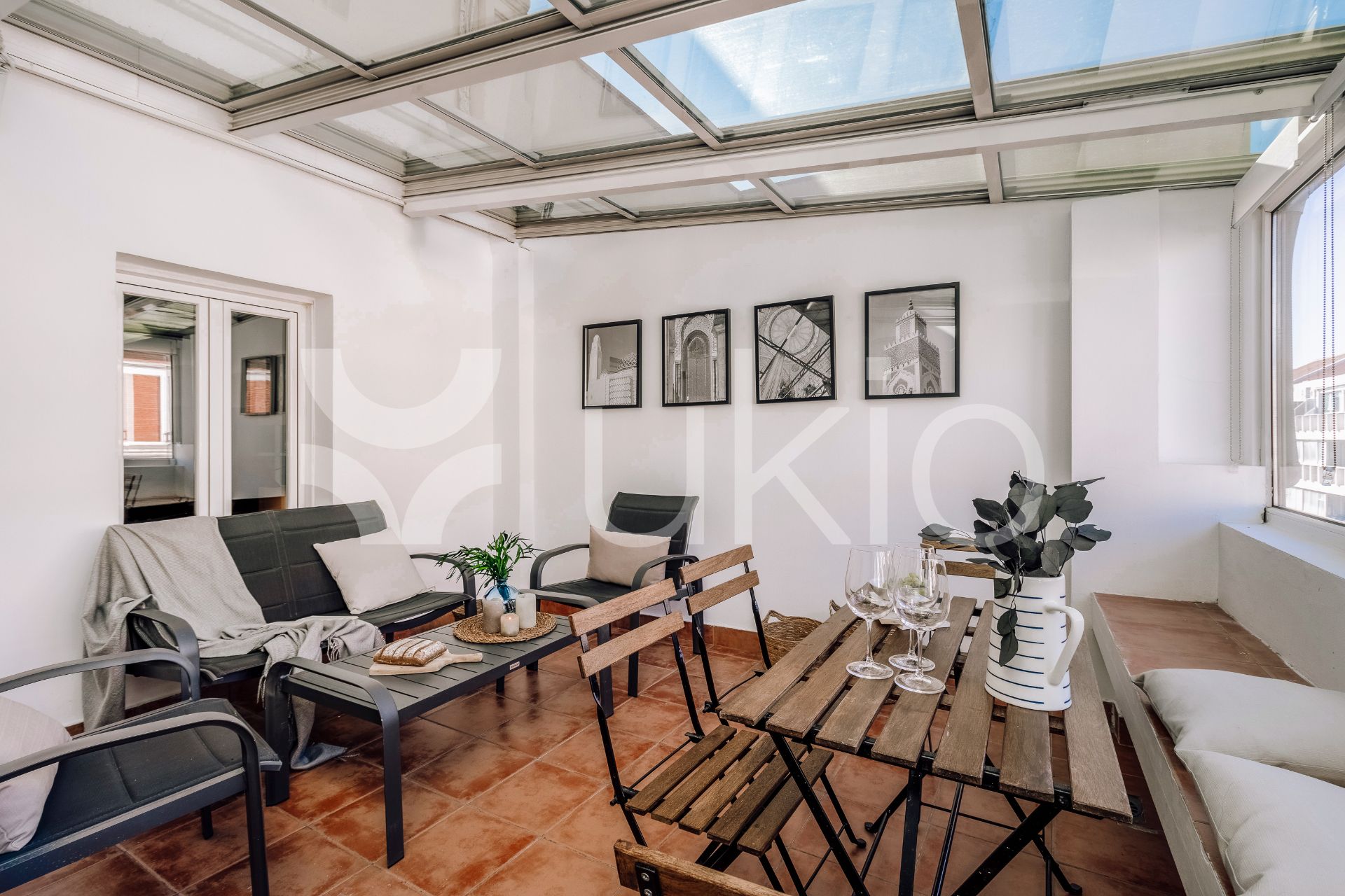 Terrassa de Apartament de lloguer en  Madrid Capital amb Aire condicionat, Calefacció i Terrassa