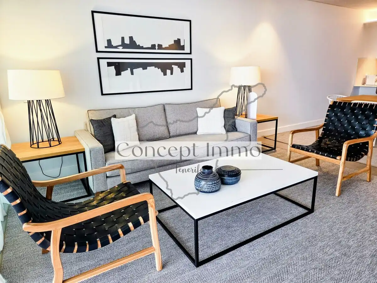 Sala de estar de Planta baja en venta en Guía de Isora con Aire acondicionado, Jardín privado y Terraza
