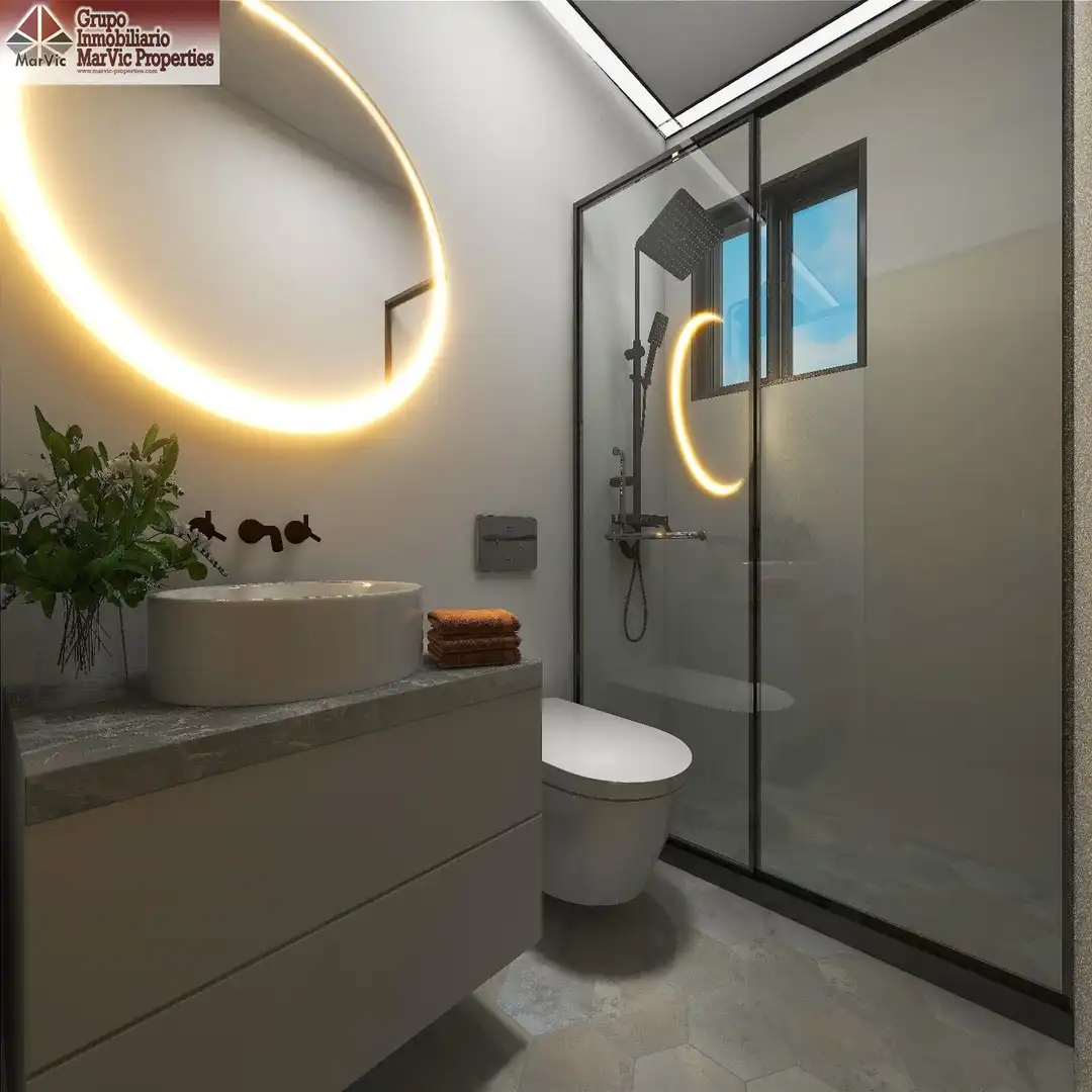 Baño de Apartamento en venta en Villajoyosa / La Vila Joiosa con Aire acondicionado, Terraza y Amueblado