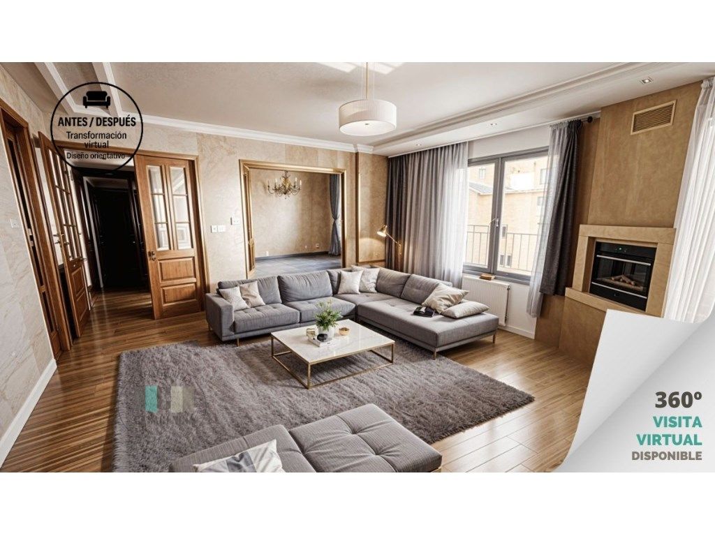 Sala de estar de Piso en venta en Almazora / Almassora con Calefacción y Terraza