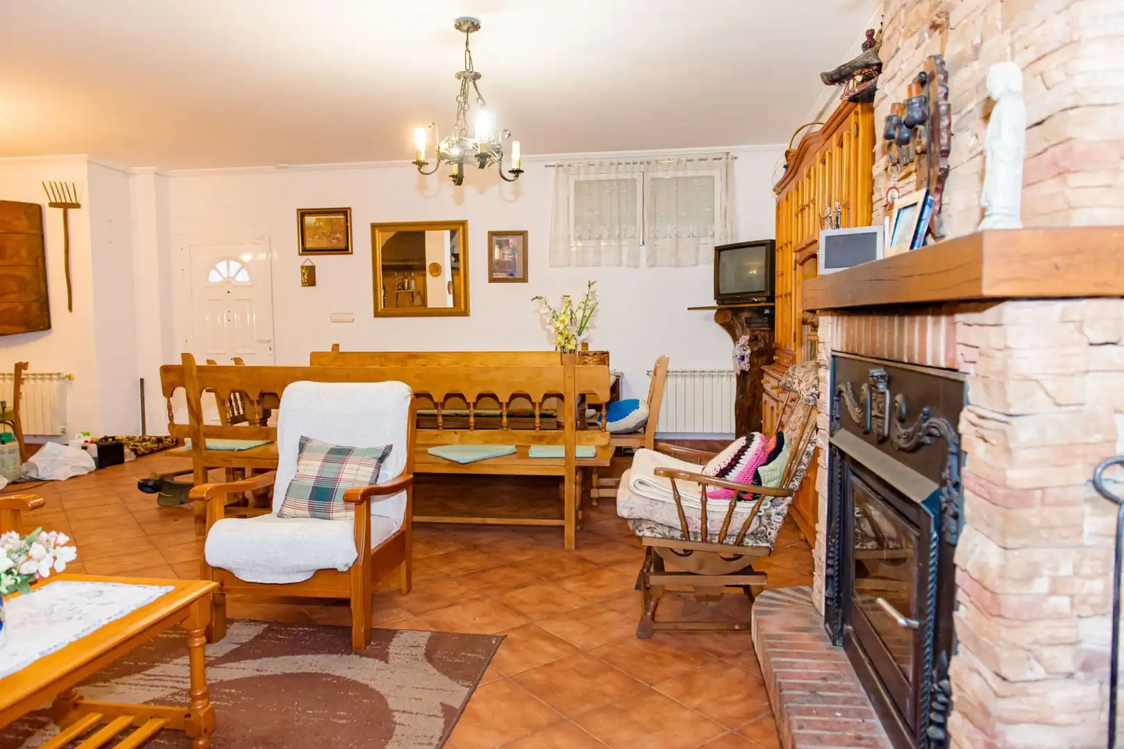 Sala de estar de Casa o chalet en venta en Ponferrada con Calefacción, Jardín privado y Terraza