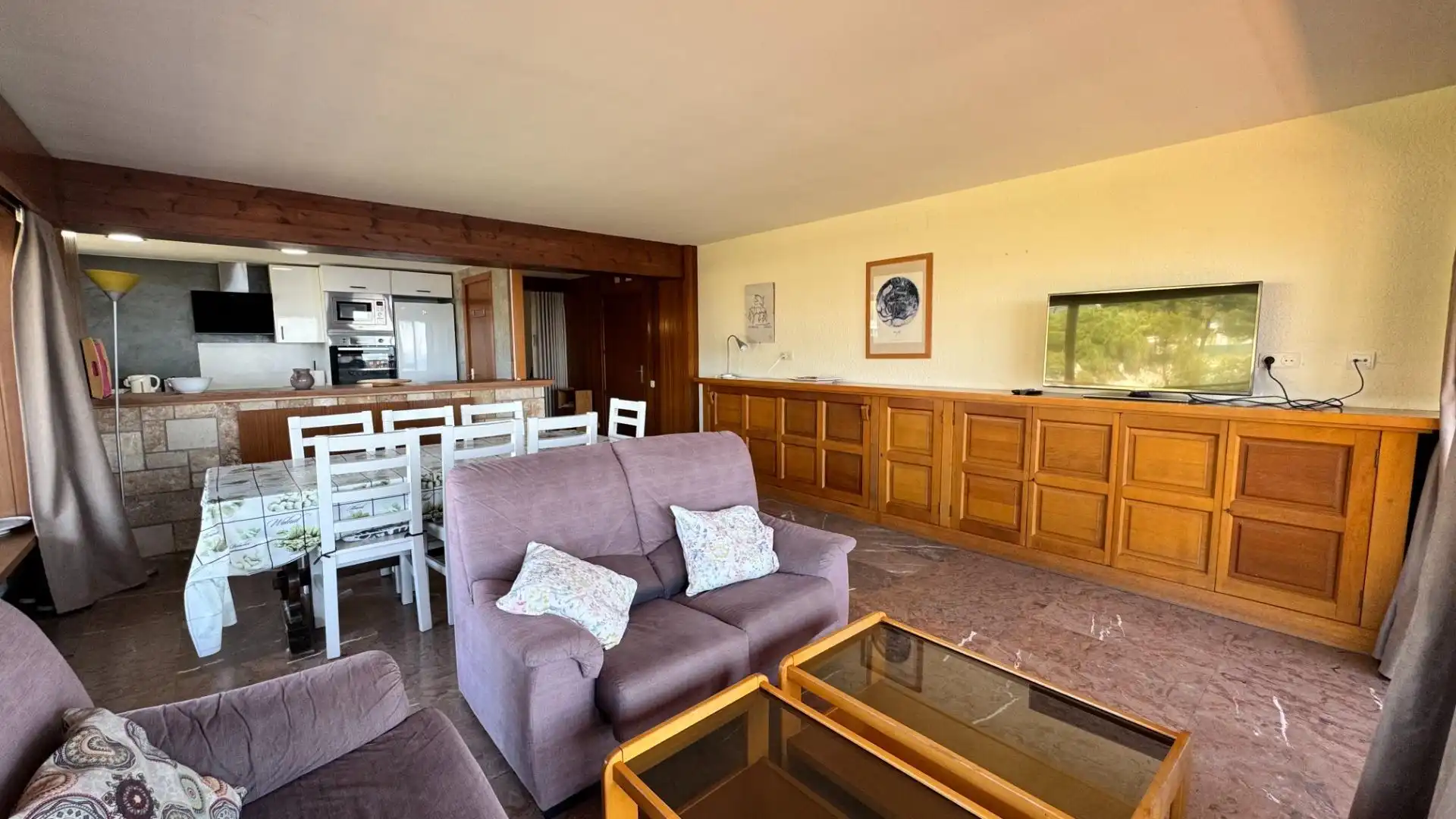 Sala de estar de Piso en venta en Calonge i Sant Antoni con Jardín privado, Terraza y Trastero