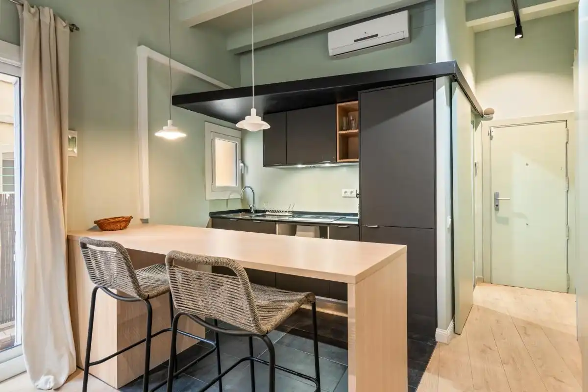 Cocina de Piso en venta en Barcelona con Aire acondicionado, Calefacción y Amueblado