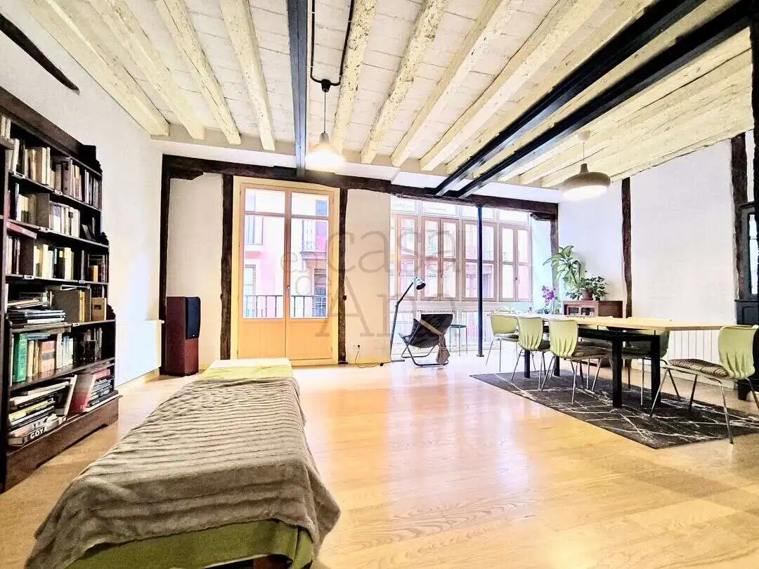 Sala de estar de Piso en venta en Bilbao  con Calefacción, Terraza y Balcón
