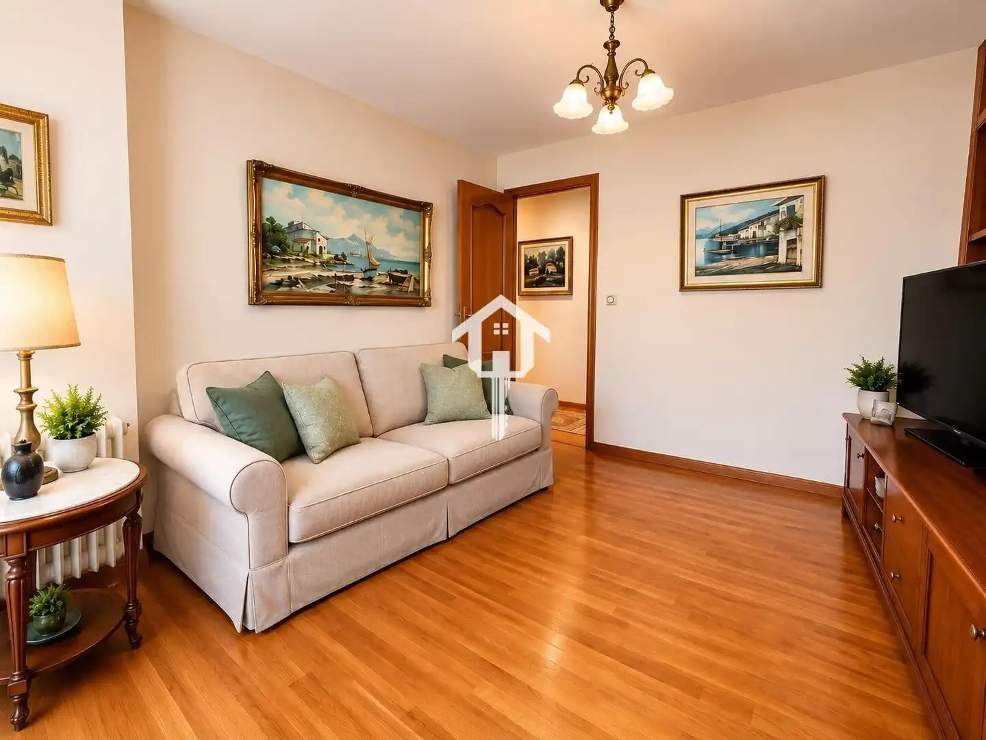 Sala de estar de Piso en venta en Alicante / Alacant con Aire acondicionado, Calefacción y Amueblado