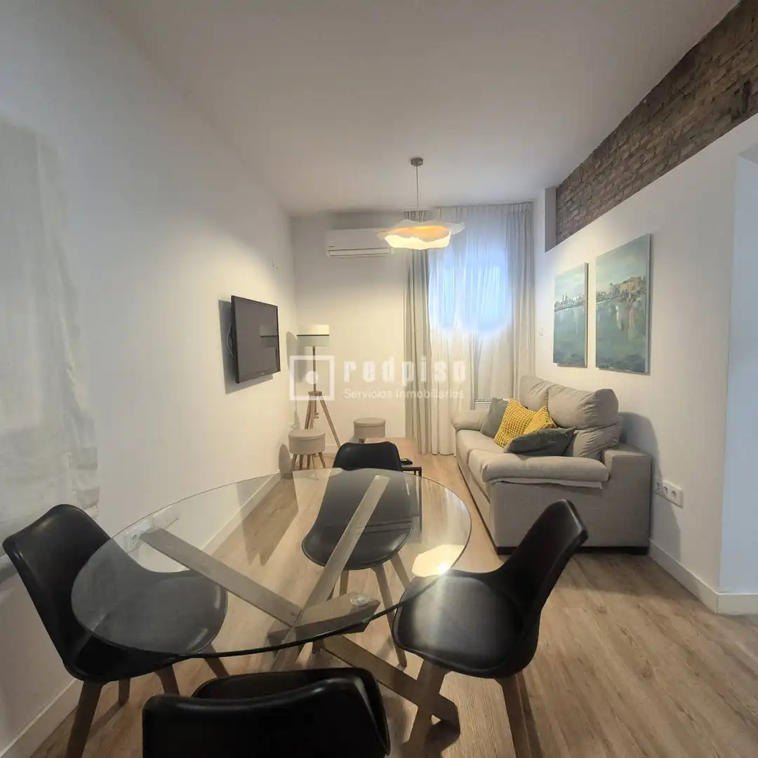 Sala d'estar de Apartament en venda en Sevilla amb Aire condicionat, Moblat i Alarma