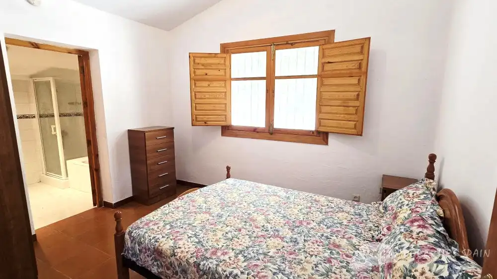 Bedroom of Houses for sale in Cómpeta  with Air Conditioner, Private garden and Swimming Pool