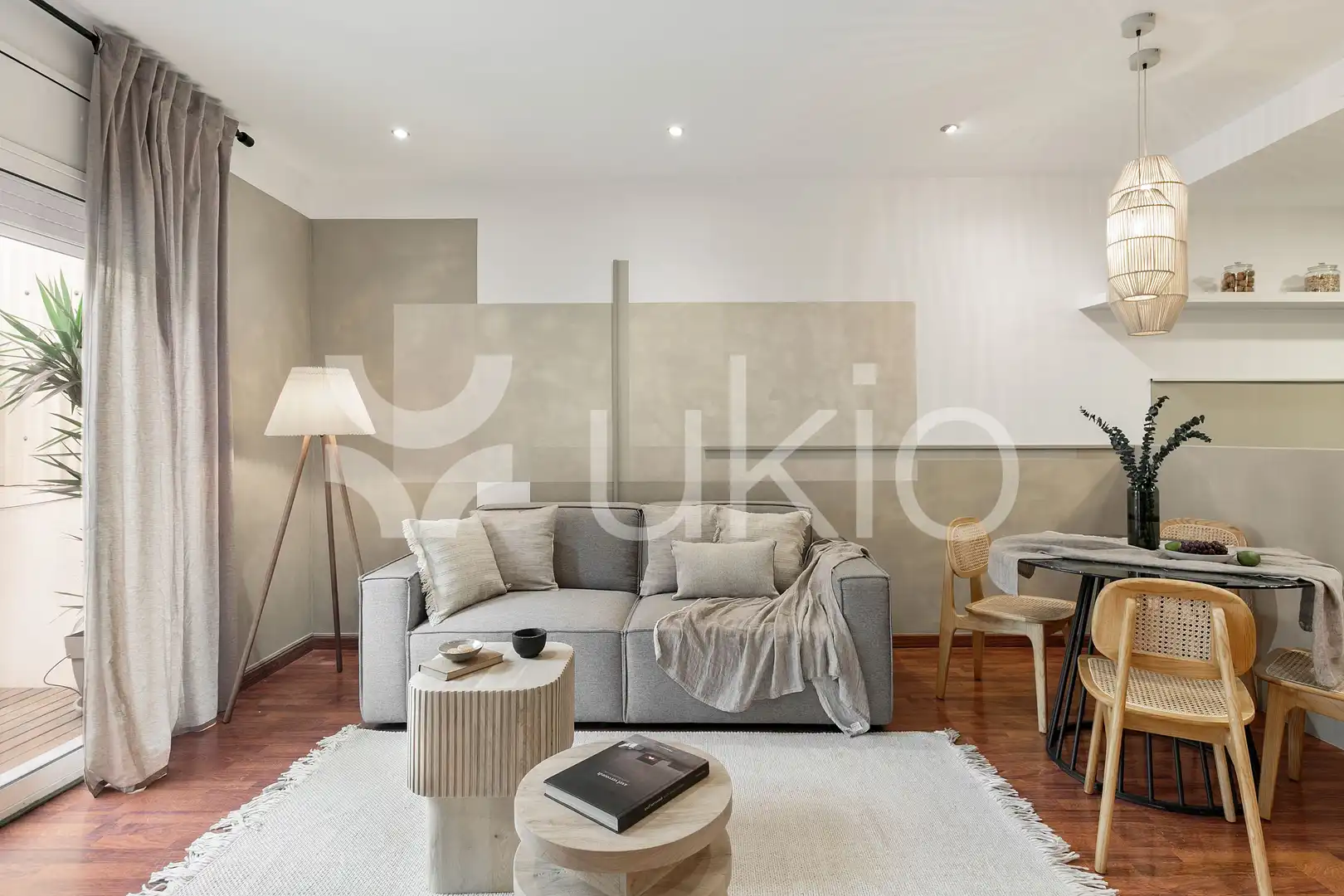 Living room of Apartments for rent in Barcelona  with Air Conditioner, Heating and Terrace