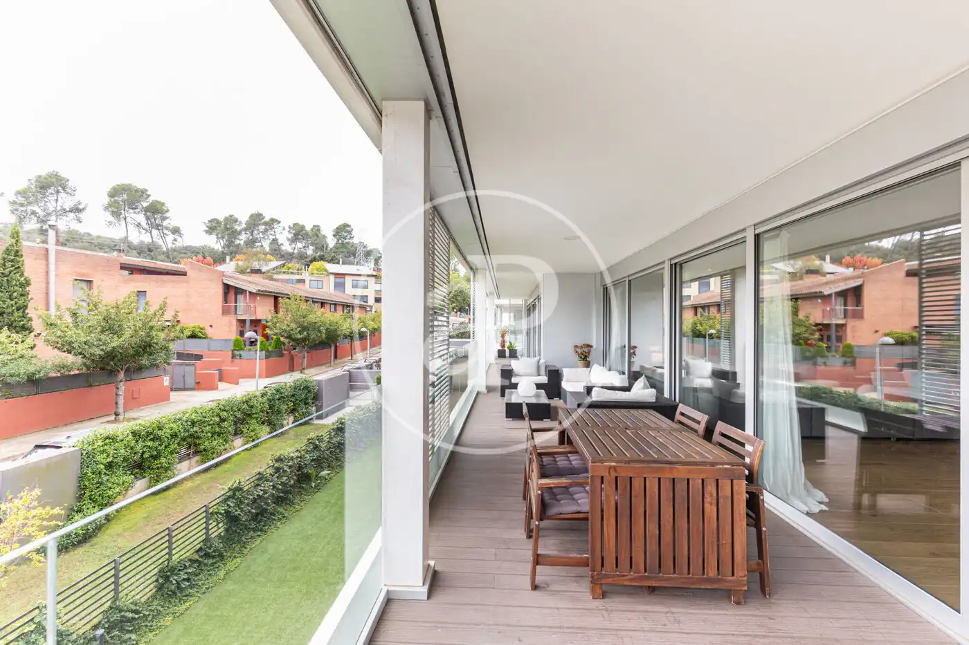 Terrace of Flat for sale in Sant Cugat del Vallès  with Air Conditioner, Heating and Private garden