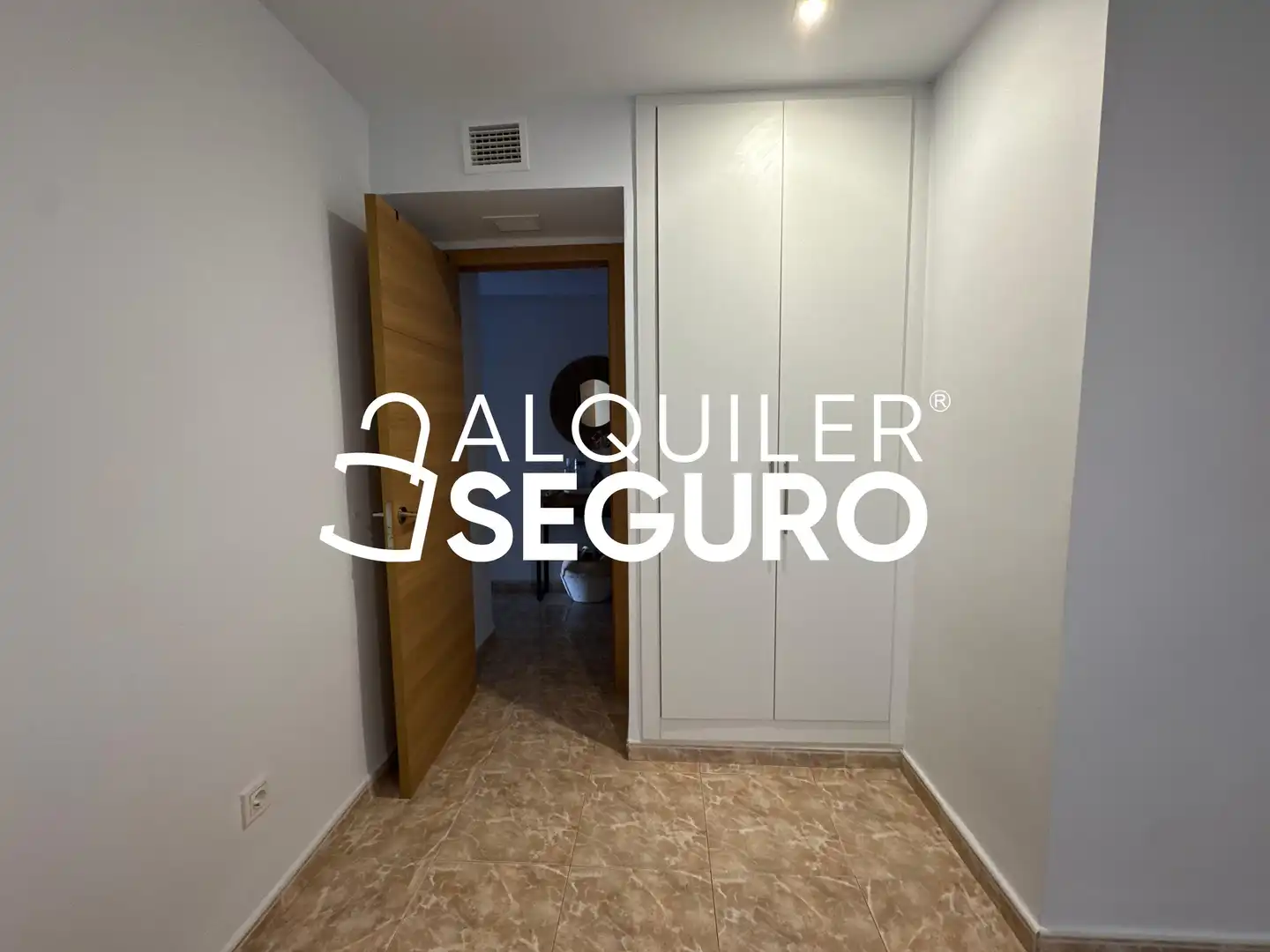 Schlafzimmer von Wohnung zur Miete in Málaga mit Klimaanlage, Terrasse und Möbliert