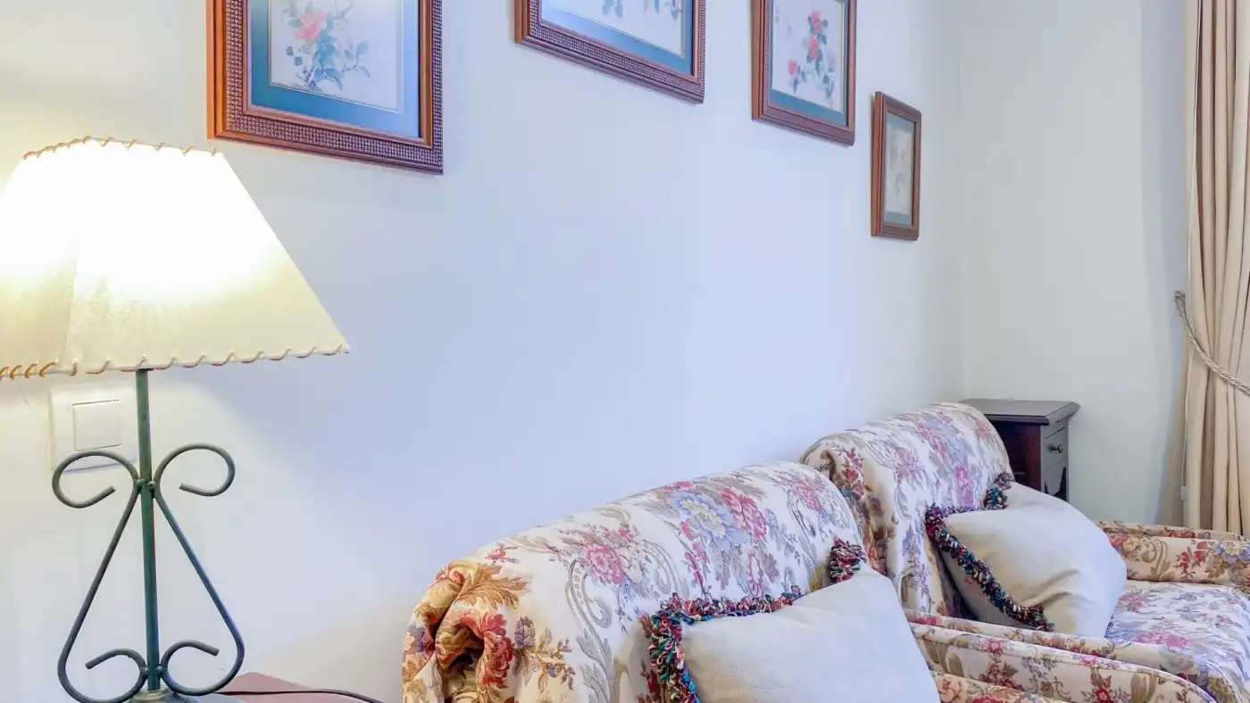 Living room of Flat for rent in Málaga  with Air Conditioner, Parquet flooring and Furnished