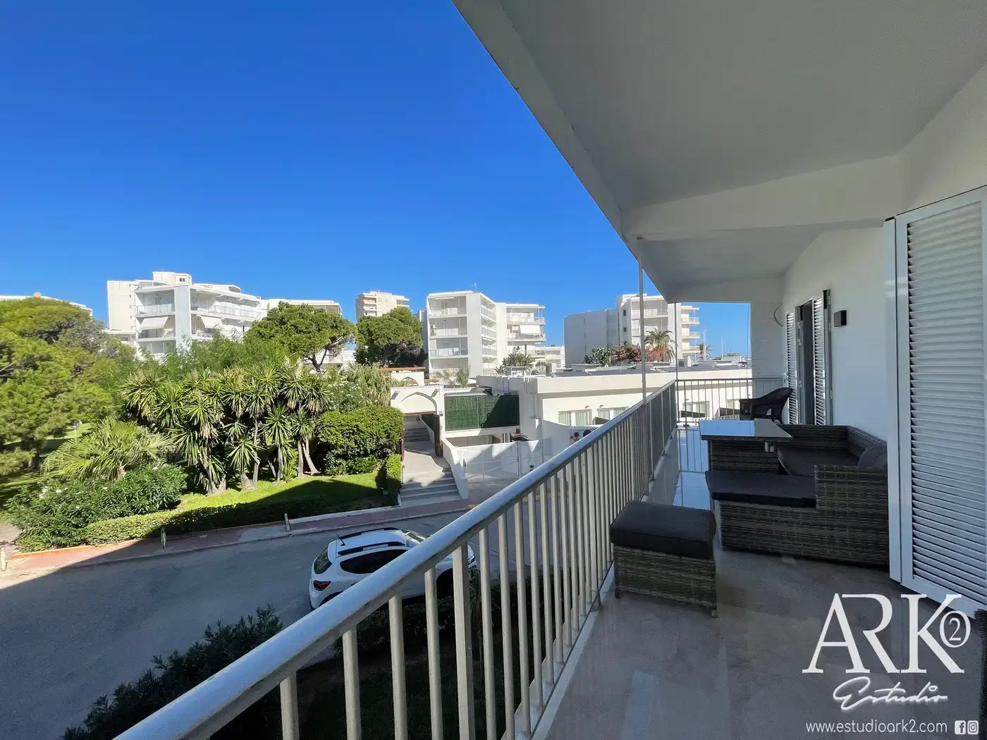 Außenansicht von Wohnungen zum Verkauf in Gandia mit Klimaanlage, Terrasse und Möbliert