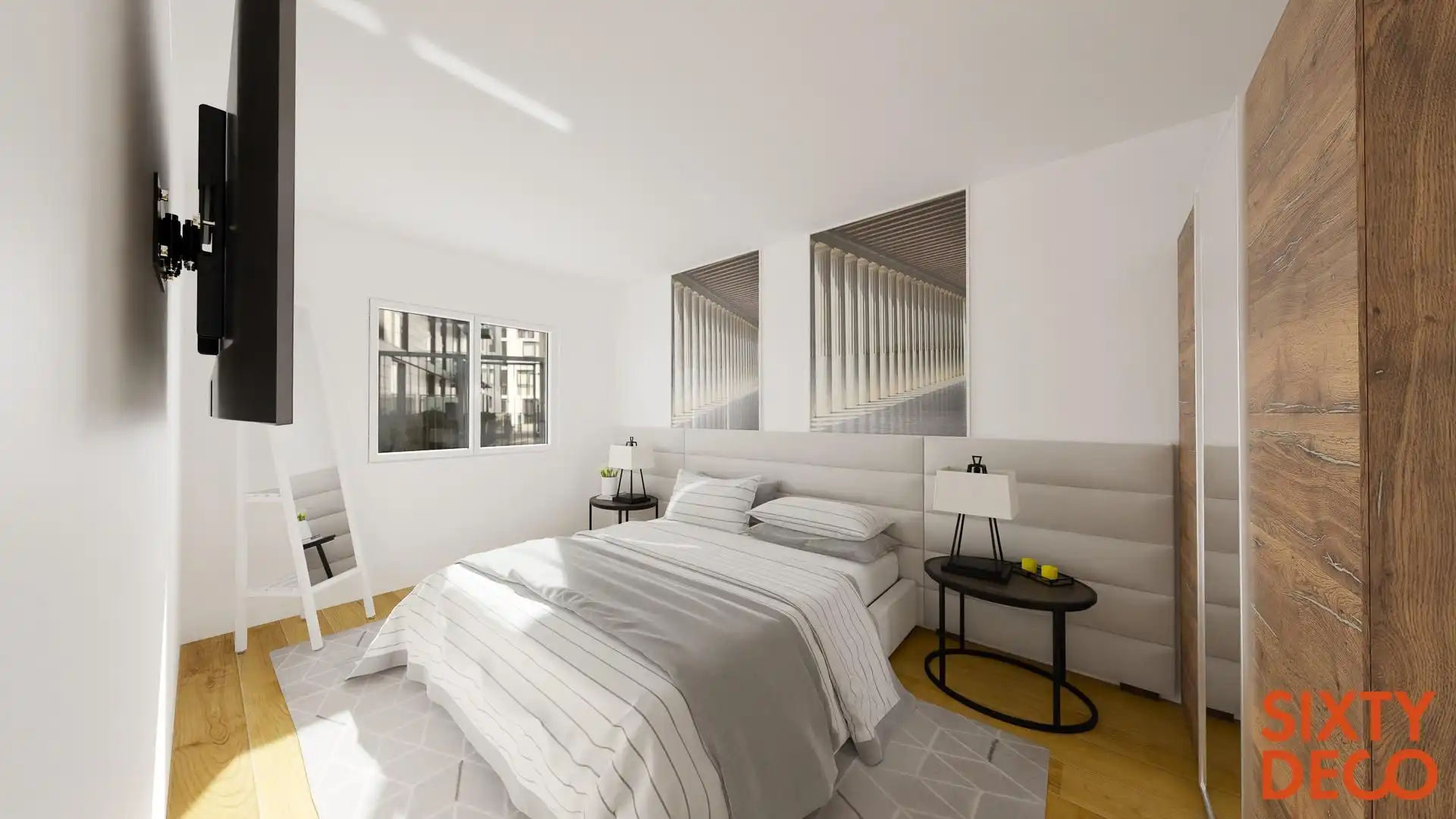 Bedroom of Flat for sale in Zaragoza  with Air Conditioner and Heating