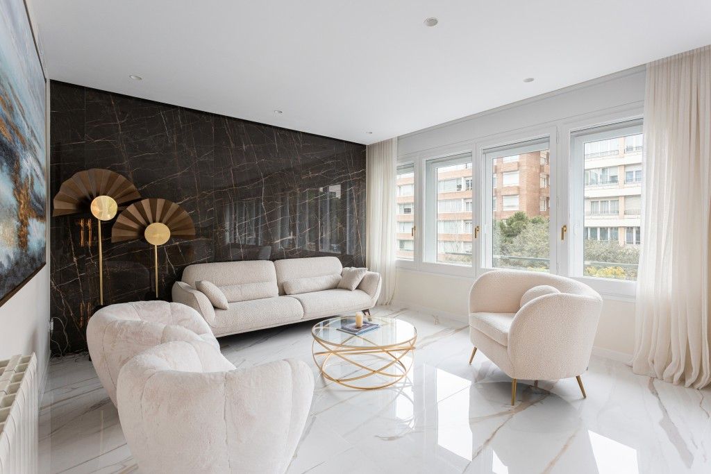 Sala d'estar de Apartament en venda en  Barcelona Capital amb Calefacció, Traster i Moblat