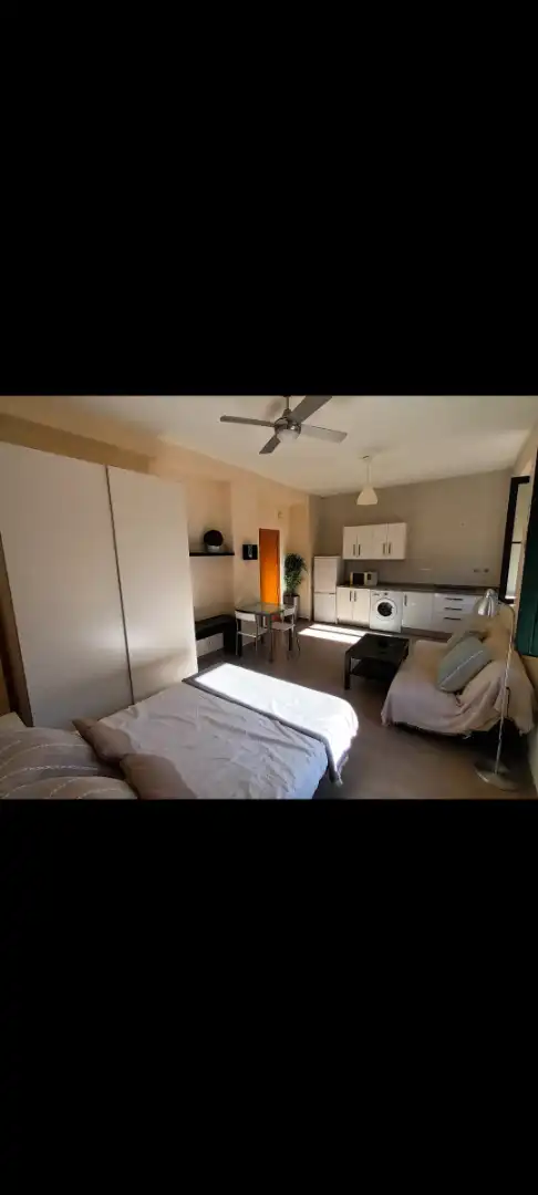Schlafzimmer von Wohnung zur Miete in Málaga mit Möbliert