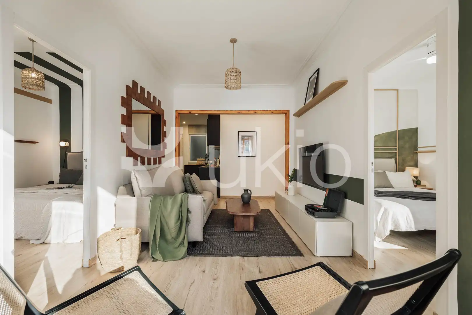 Sala d'estar de Apartament de lloguer en Barcelona amb Aire condicionat, Calefacció i Moblat