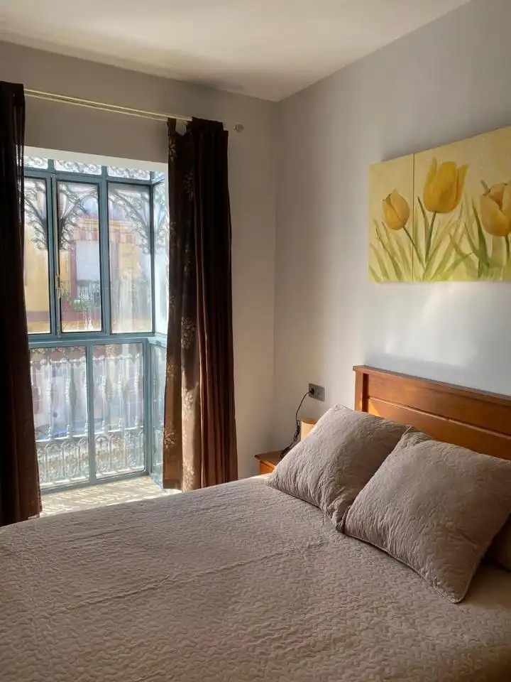 Bedroom of Flat for rent in Dos Hermanas  with Air Conditioner and Furnished
