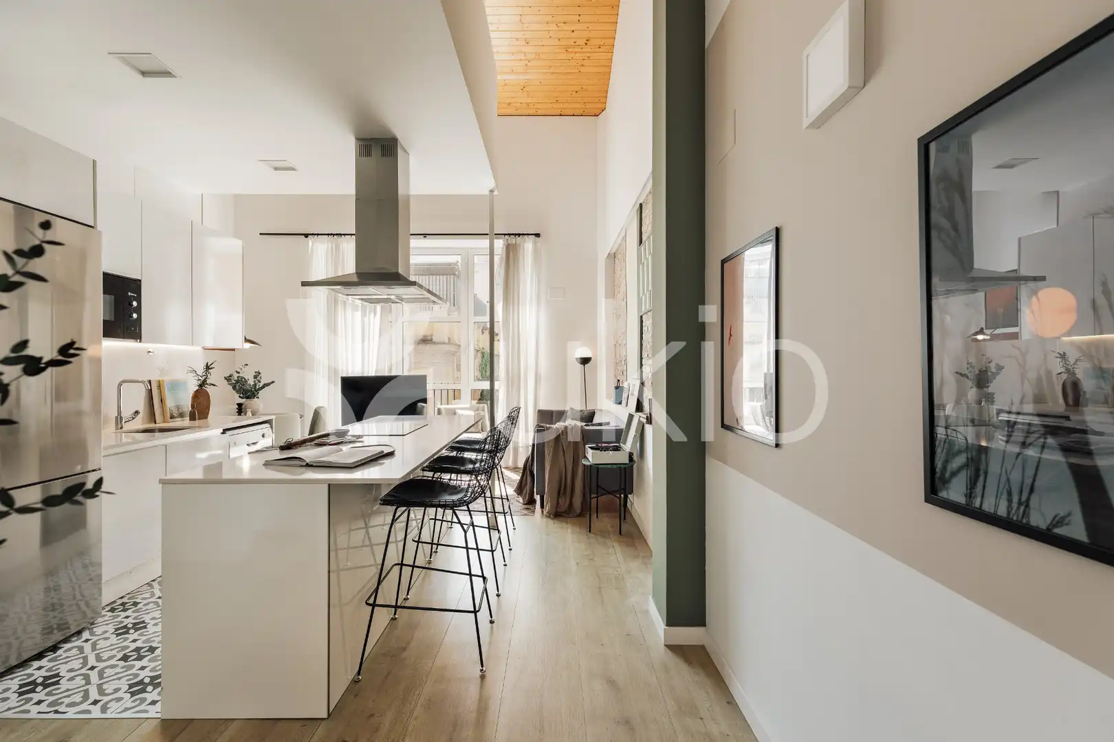 Kitchen of Apartments for rent in Barcelona  with Air Conditioner, Heating and Furnished