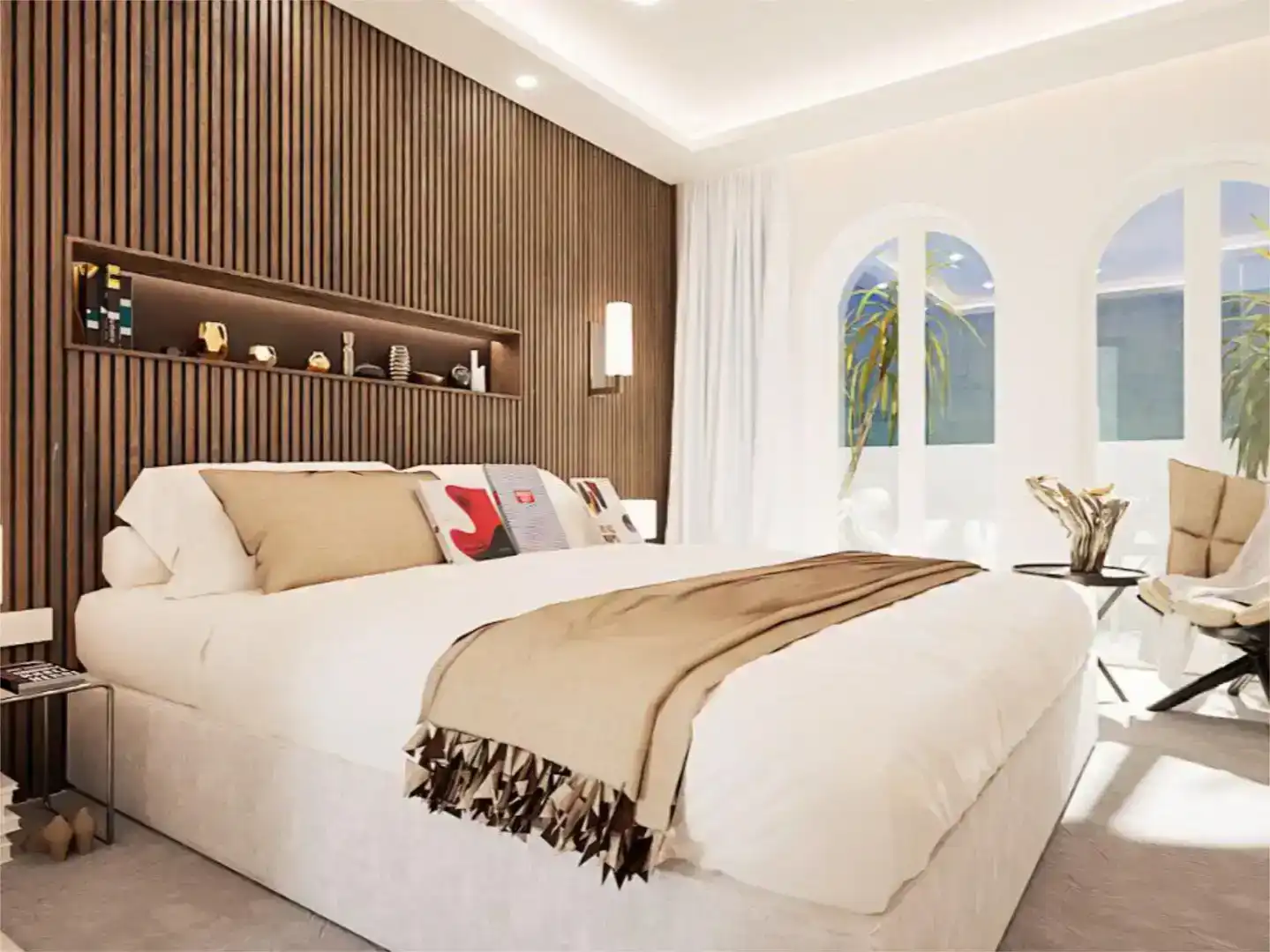 Dormitori de Casa adosada en venda en Marbella amb Aire condicionat i Piscina