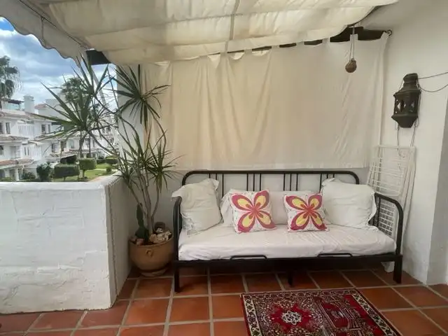 Balcony of Attic for rent in Marbella  with Air Conditioner, Terrace and Furnished
