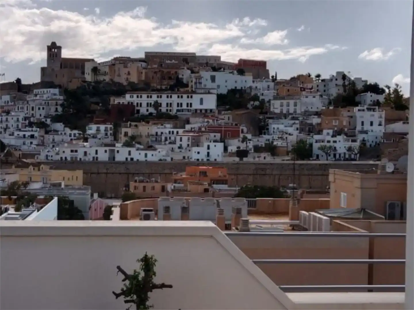 Exterior view of Flat for sale in Eivissa  with Air Conditioner, Parquet flooring and Storage room