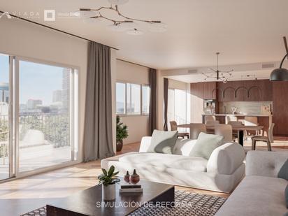 Living room of Flat for sale in  Madrid Capital  with Air Conditioner, Heating and Alarm