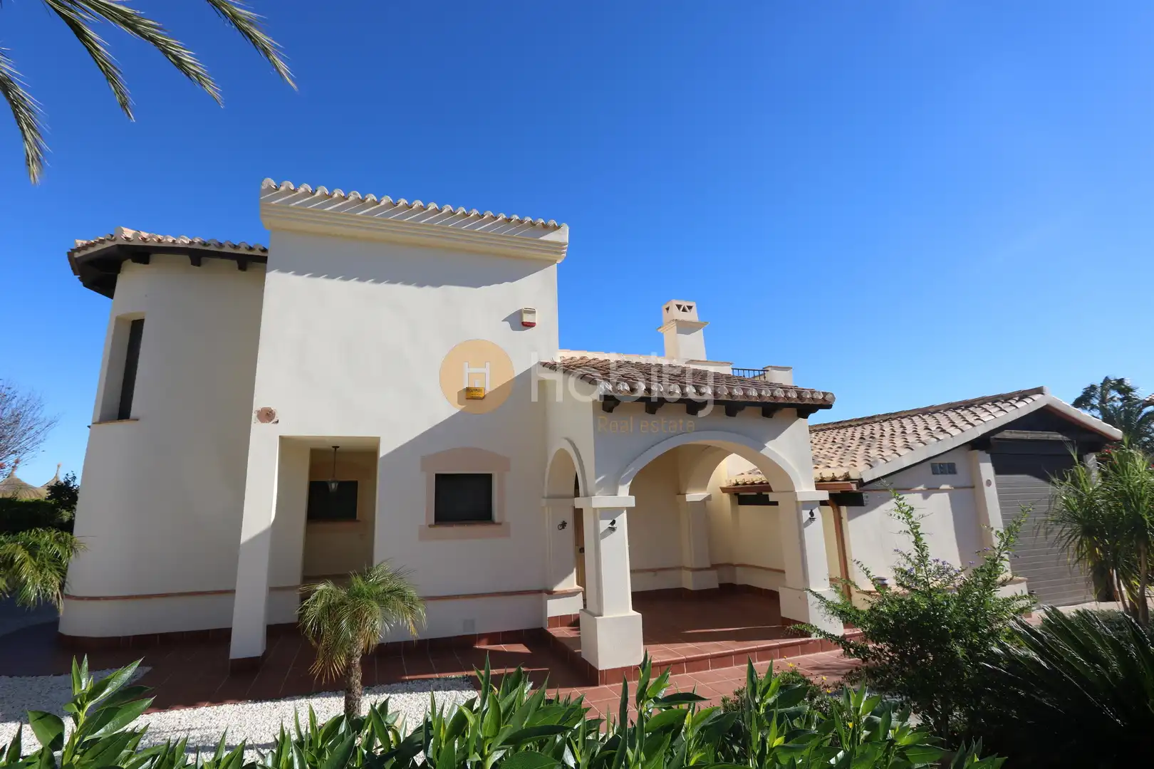 Vista exterior de Casa o chalet en venta en Fuente Álamo de Murcia con Aire acondicionado, Calefacción y Jardín privado
