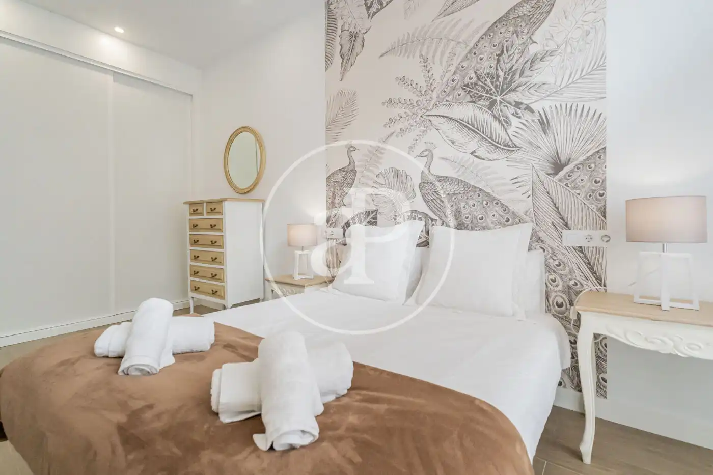 Bedroom of Flat for rent in Madrid  with Air Conditioner, Heating and Furnished