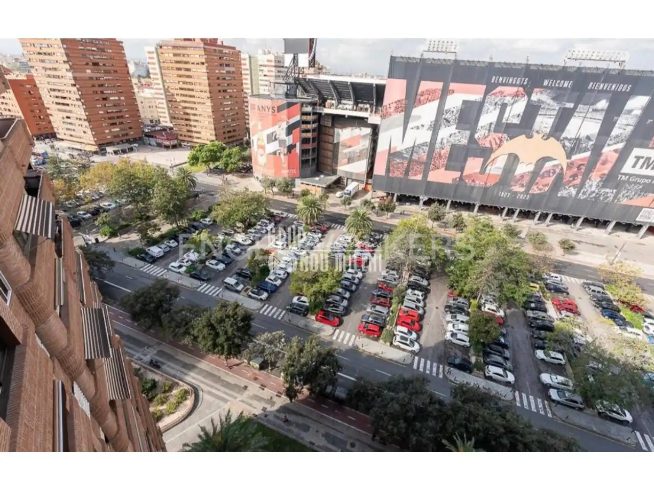 Vista exterior de Piso de alquiler en Valencia con Aire acondicionado, Parquet y Balcón