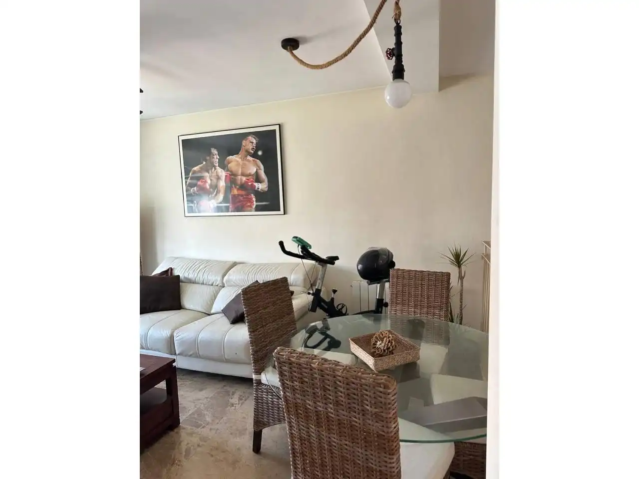 Sala d'estar de Dúplex de lloguer en Valencia amb Calefacció, Terrassa i Moblat
