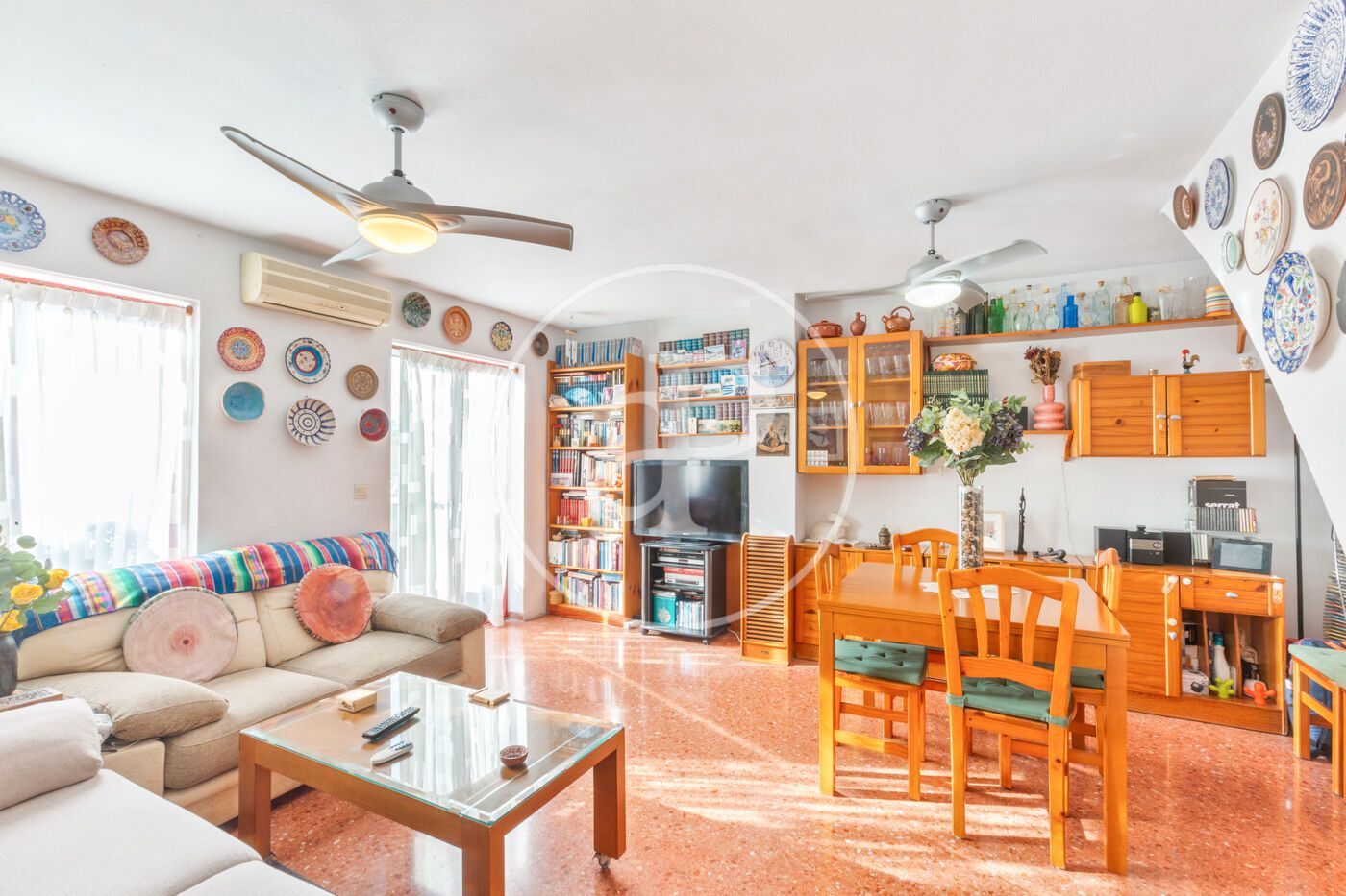 Sala de estar de Piso en venta en  Valencia Capital con Calefacción, Amueblado y Balcón