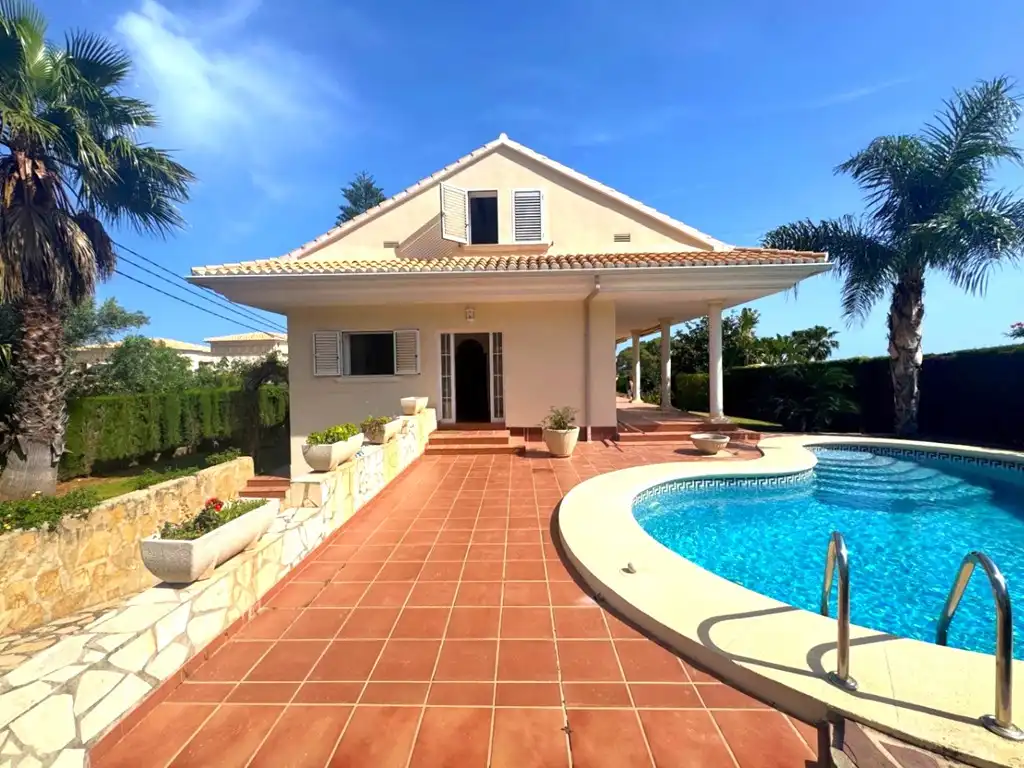Exterior view of Houses for sale in Dénia  with Air Conditioner, Private garden and Terrace
